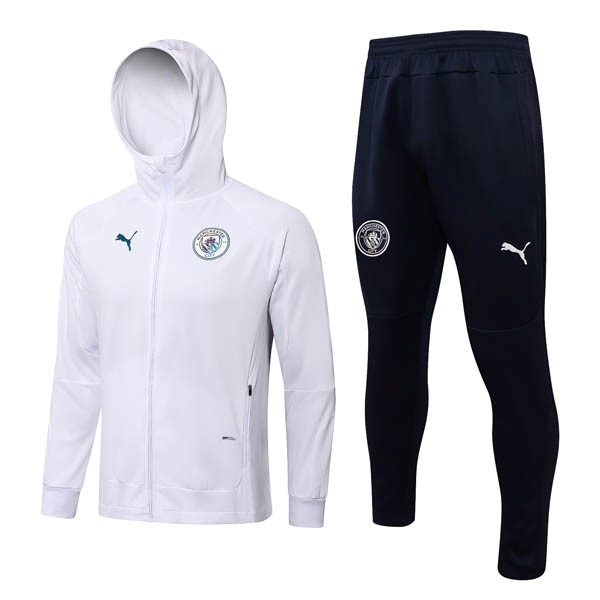 Chandal Con Capucha Manchester City 2022/23 Blanco